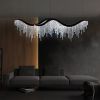 Dangling Wave Crystal Chandeliers